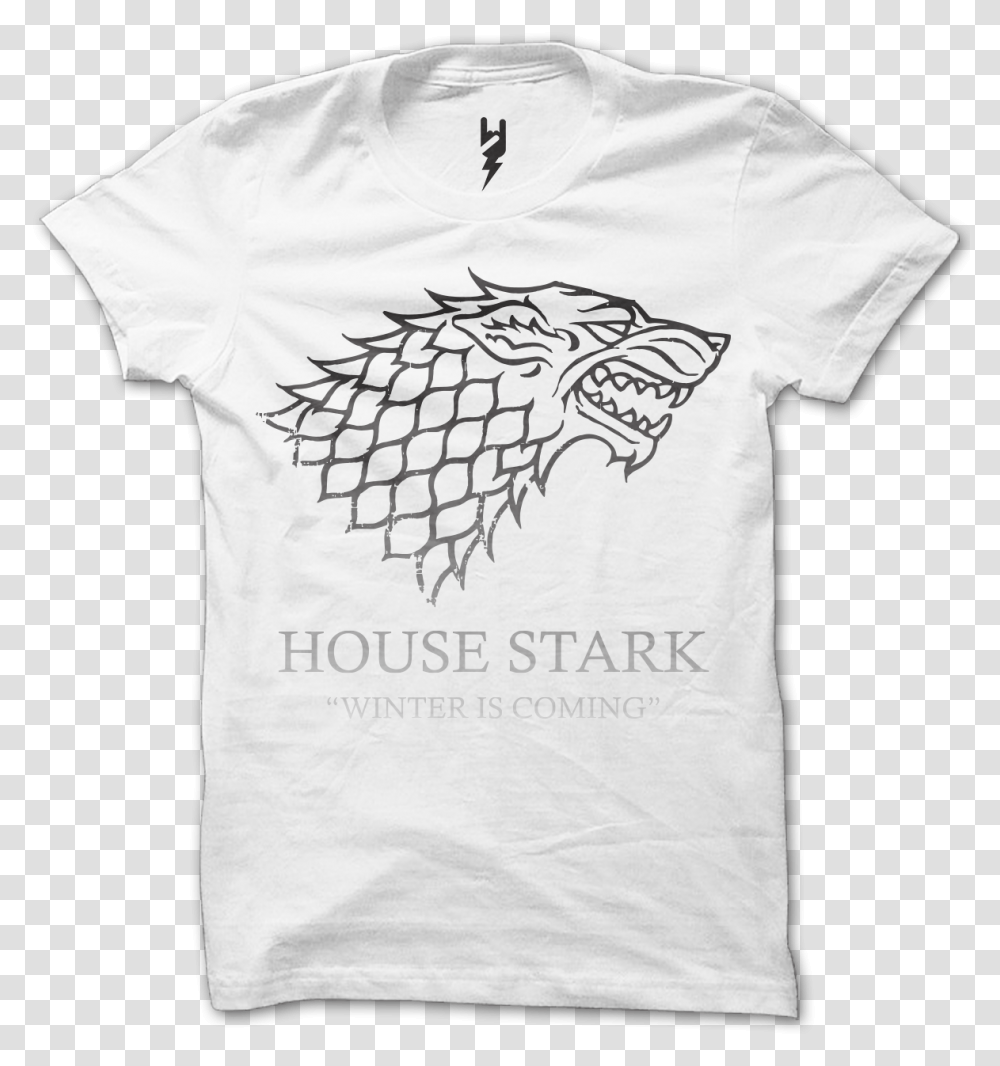 Download House Stark From Xteas Game Of Thrones Stark, Clothing, Apparel, T-Shirt Transparent Png