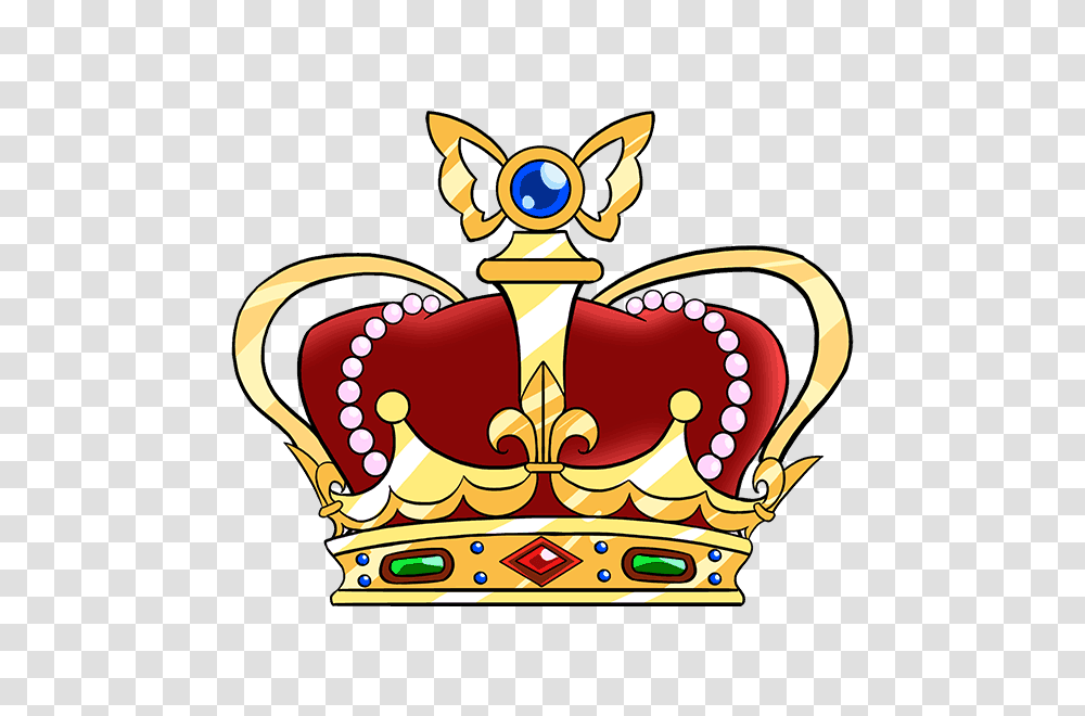 Download How To Draw A In Few Easy Crown Cartoon Drawing Cartoon Queen Crown Drawing, Accessories, Accessory, Jewelry Transparent Png