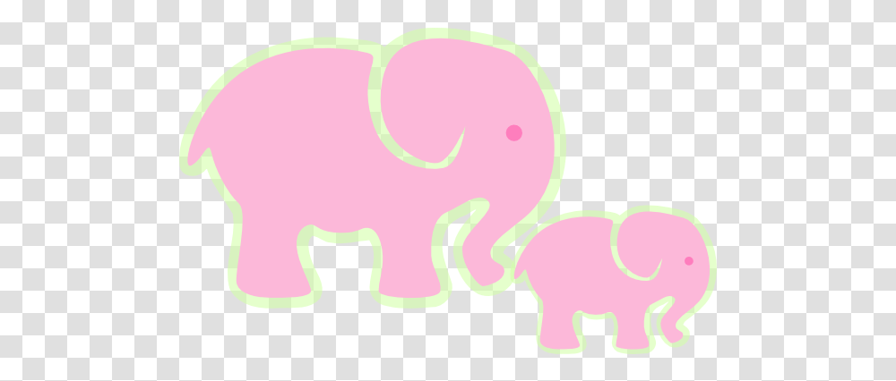 Download How To Set Use Pink Elephant And Baby Icon Animal Figure, Mammal, Wildlife, Aardvark Transparent Png