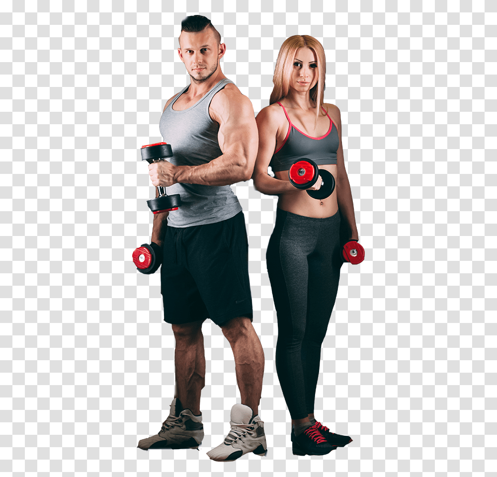 Download Html5 Video Couple Gym, Person, Fitness, Working Out, Sport Transparent Png