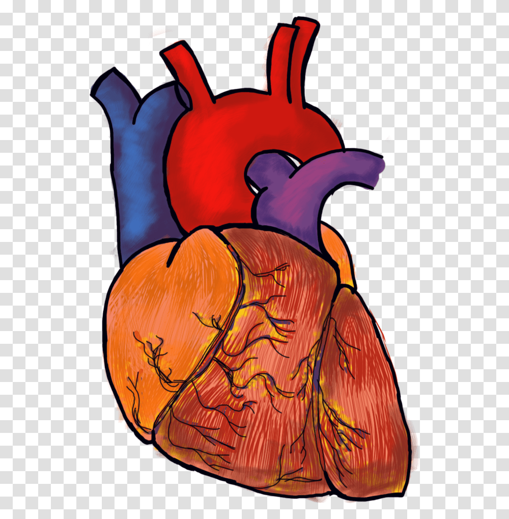 Download Human Heart File Image Background Human Heart, Modern Art, Horse, Mammal, Animal Transparent Png