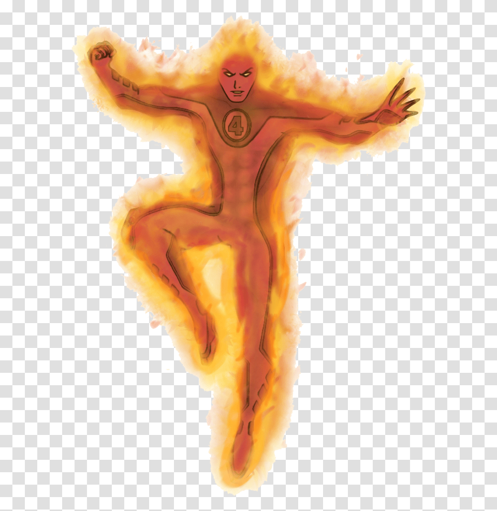 Download Human Torch Background Human Torch, Bonfire, Flame, Skin, Stomach Transparent Png