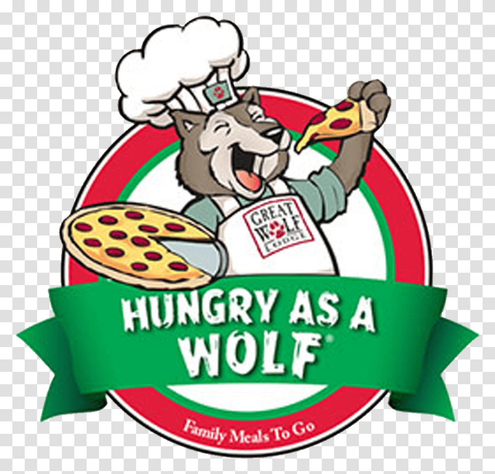 Download Hungry As A Wolf Logo Great Wolf Lodge Hungry As A Wolf Logo, Chef, Birthday Cake, Dessert, Food Transparent Png