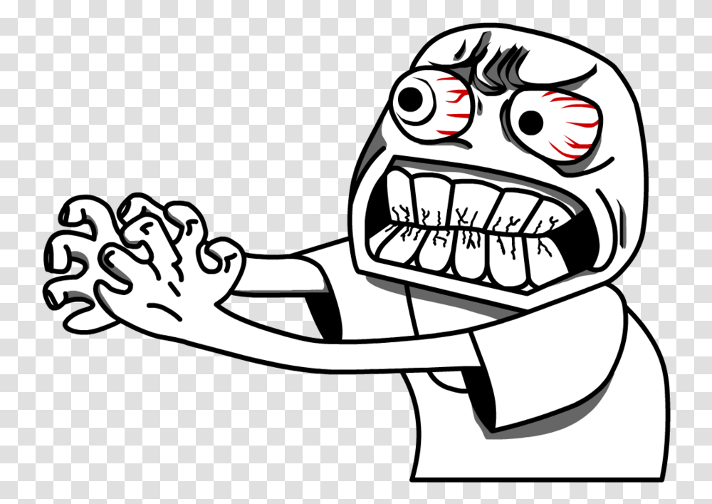 Download I Don't Care Love It Memes Bayern Ulreich Angry Troll Face, Stencil, Hand, Art, Text Transparent Png