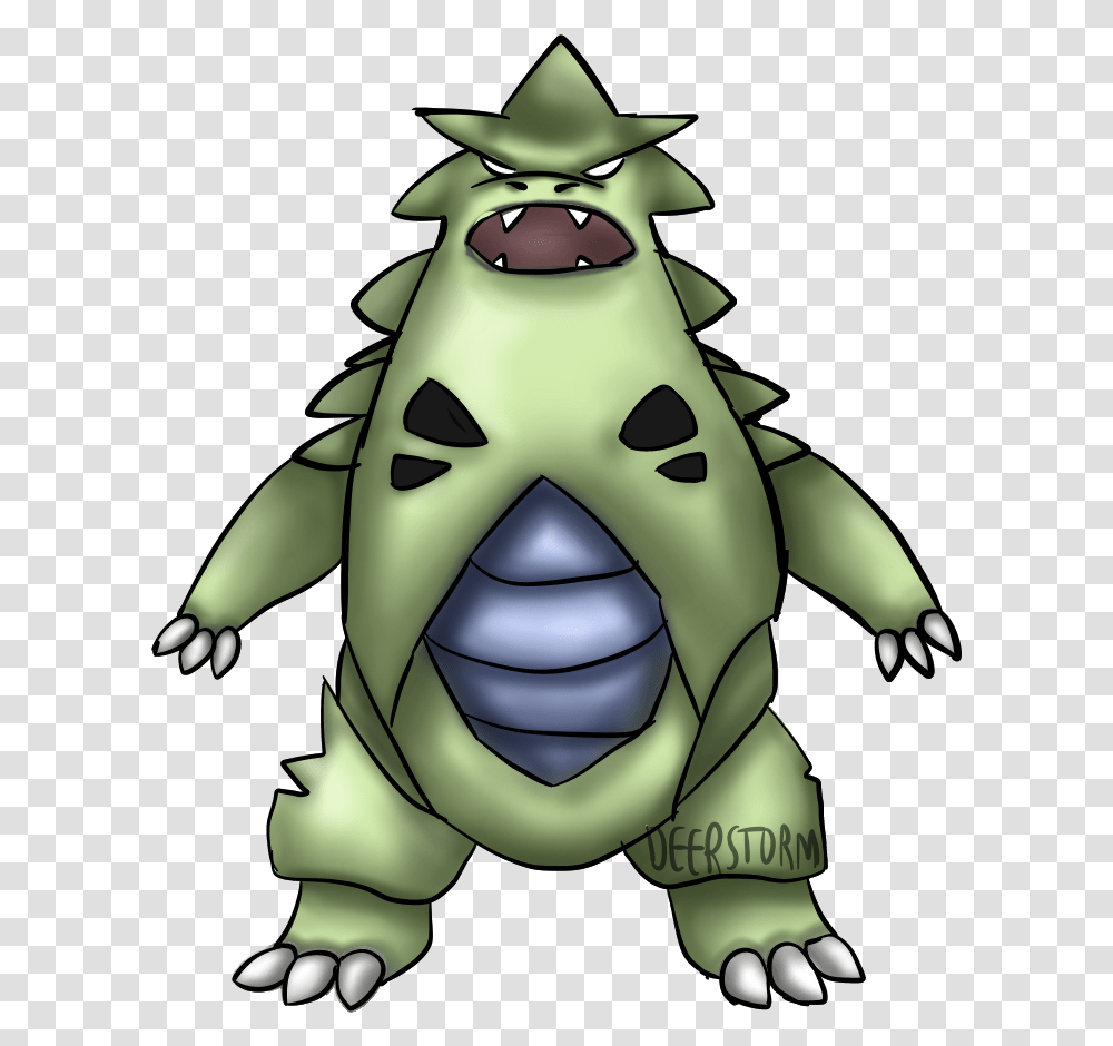 Download I Drew Tyranitar For My Little Cartoon, Green, Plant, Snowman, Vegetable Transparent Png