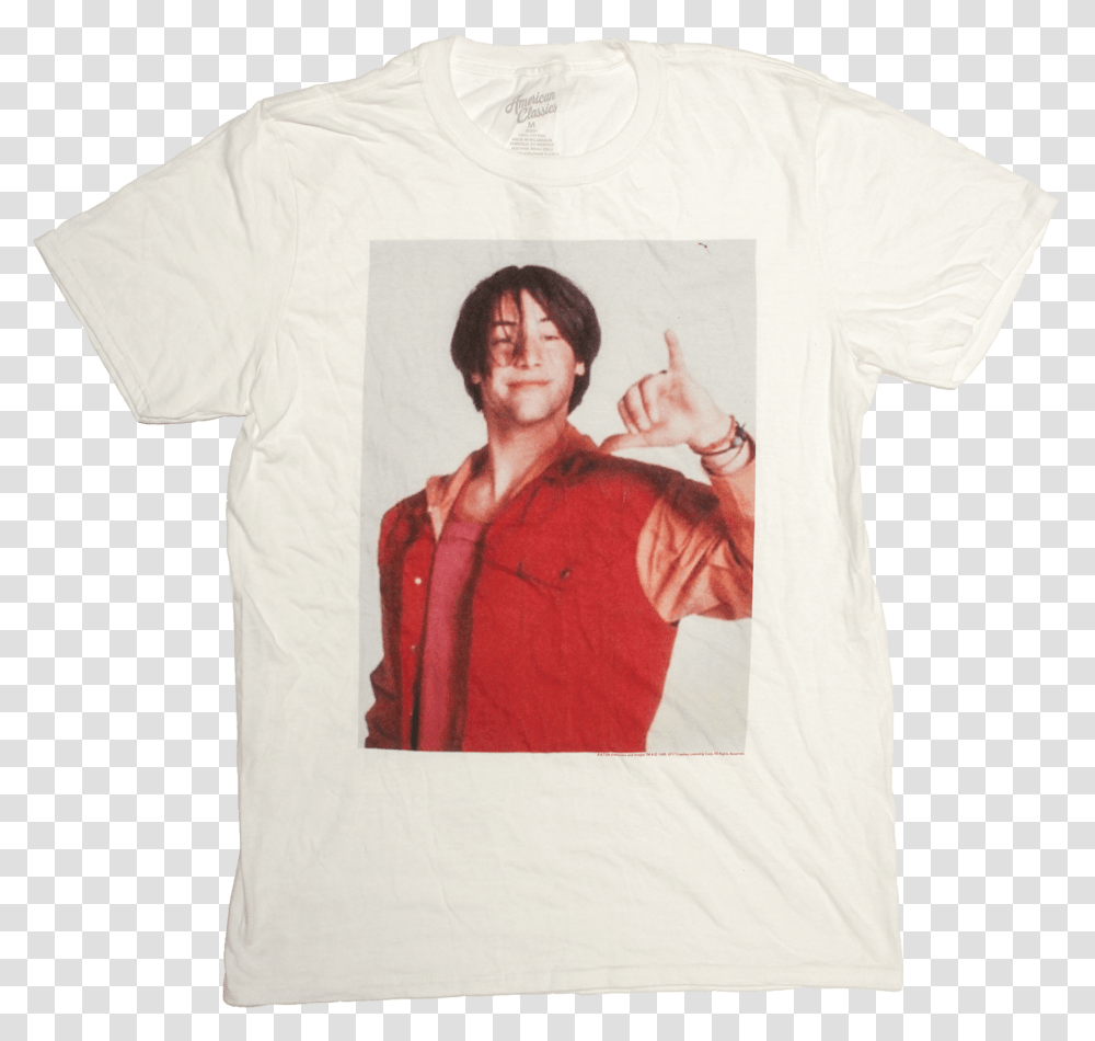 Download I Love Keanu Reeves Image Bill And Ted T Shirt, Clothing, Apparel, Person, Human Transparent Png