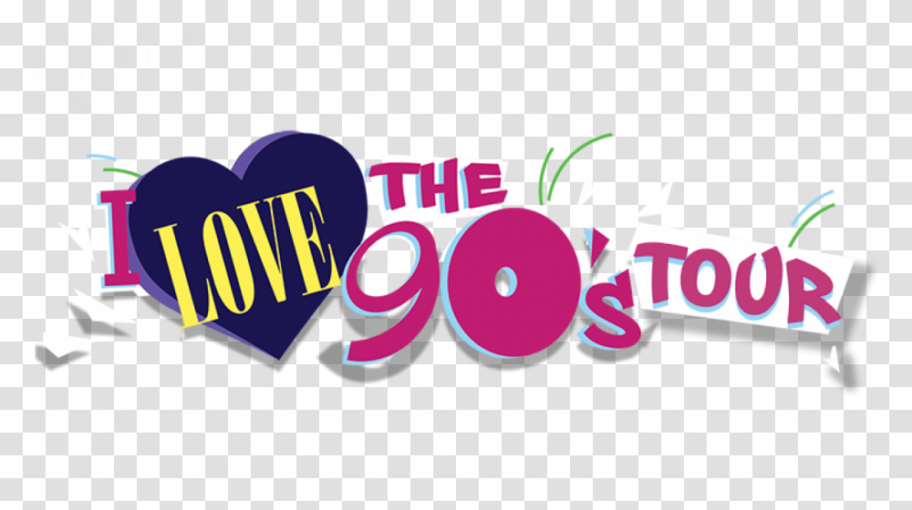 Download I Love The 90s Tour Logo1 Graphic Design, Text, Label, Symbol, Graphics Transparent Png
