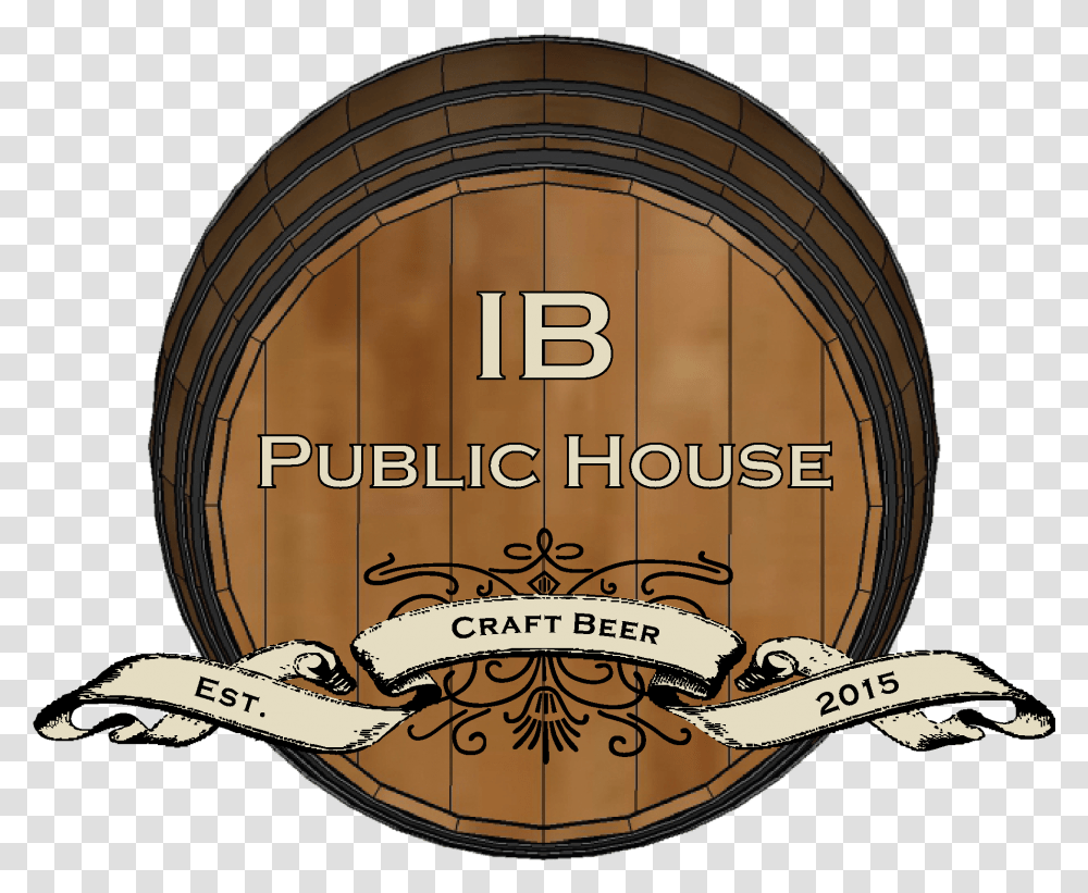 Download Ib Public House Logo Cancridae, Barrel, Label, Text, Keg Transparent Png