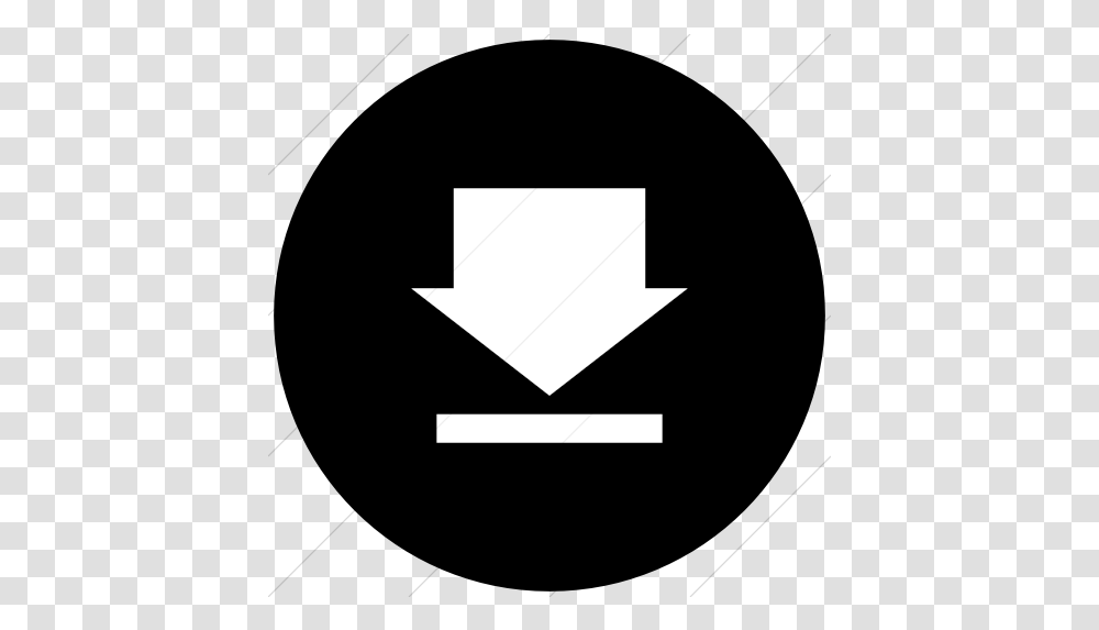 Download Icon Black Dot, Symbol, Business Card, Paper, Text Transparent Png