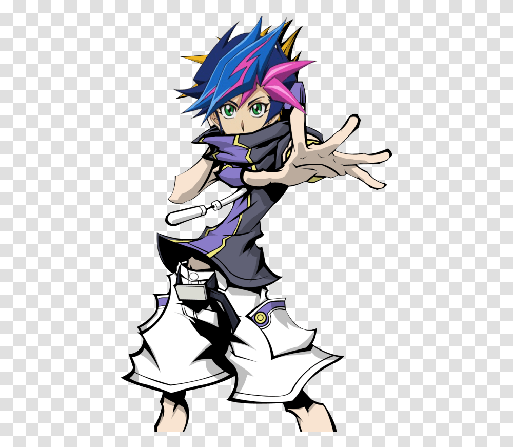 Download Ignis Protection Squad I Love Yugioh Vrains And Neko The World Ends With You, Manga, Comics, Book, Person Transparent Png