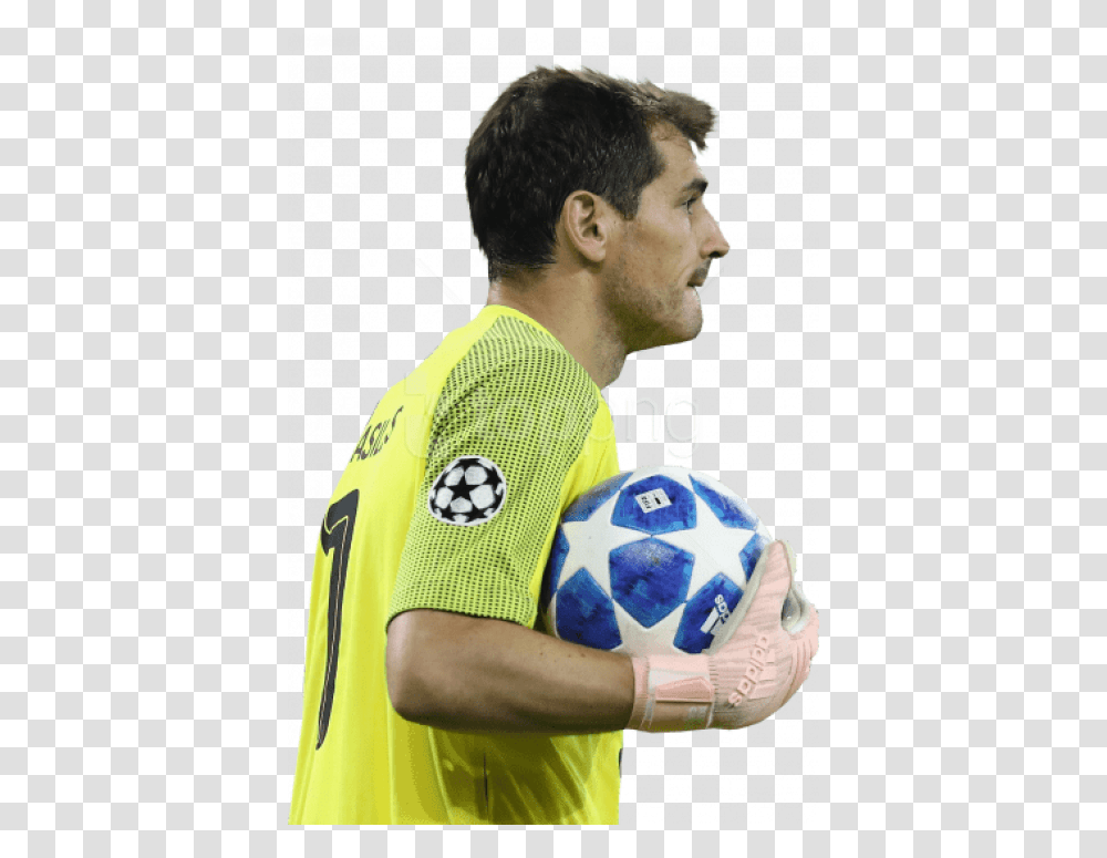 Download Iker Casillas Images Background Uefa Champions League, Person, People, Soccer Ball, Football Transparent Png