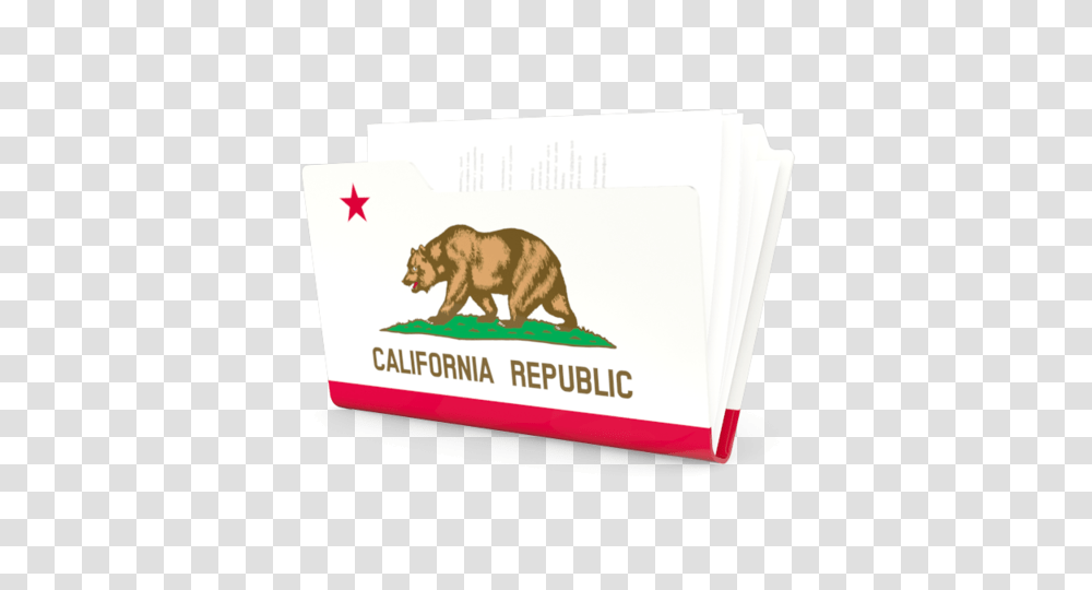 Download Illustration Of Flag New California Republic Flag, Mammal, Animal, Wildlife, Bear Transparent Png
