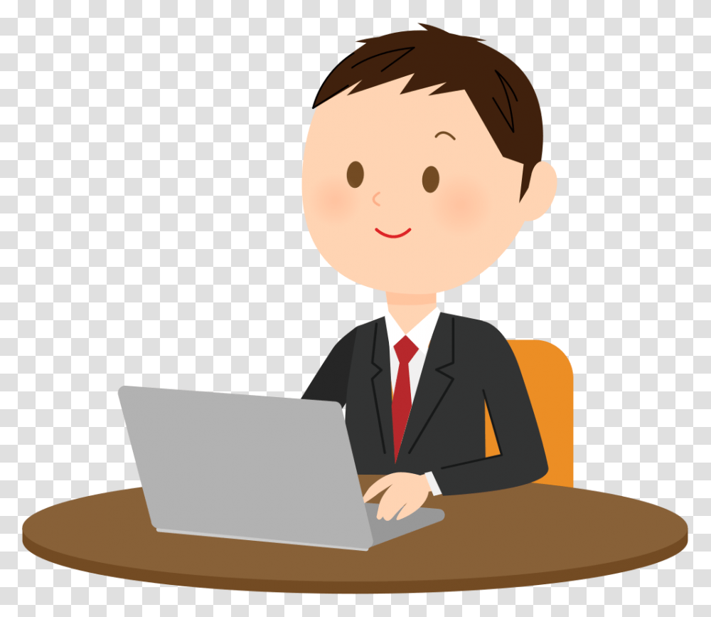 Download Image As A User Computer, Person, Sitting, Pc, Electronics Transparent Png
