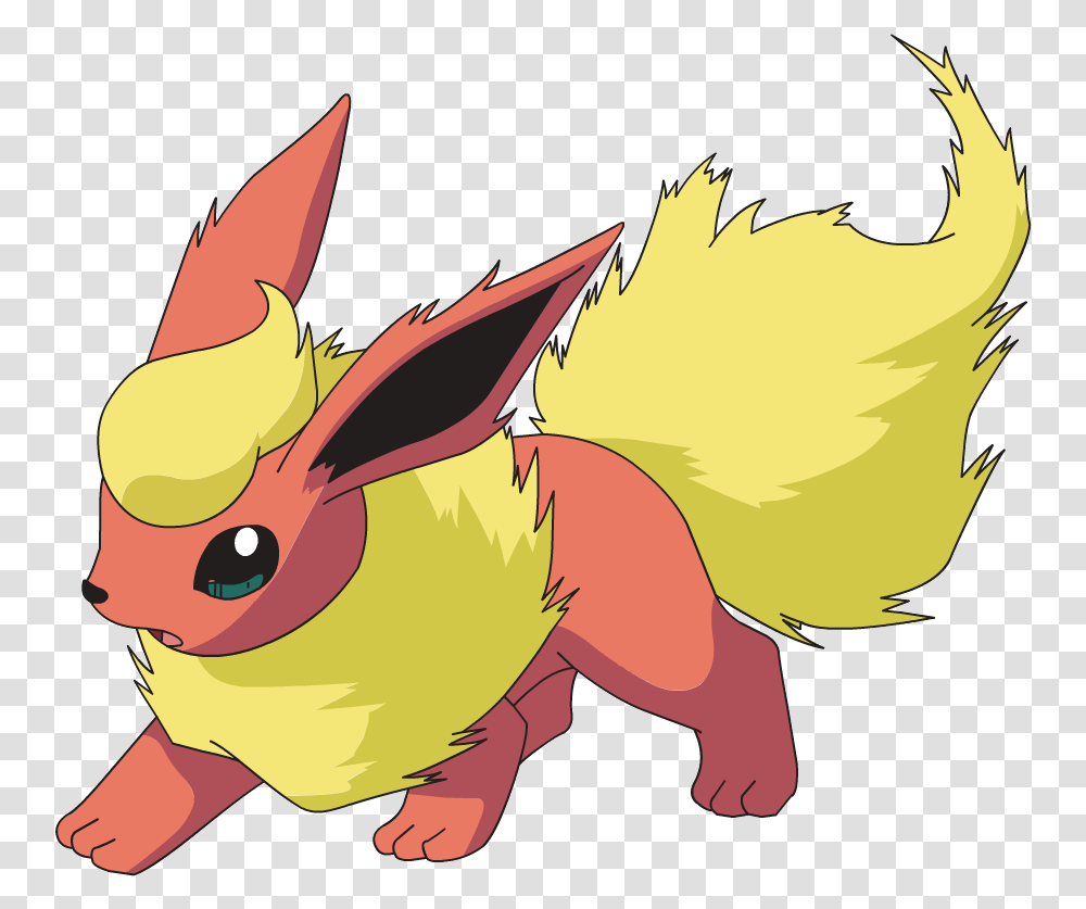 Download Image Flareon Ag Anime Pok Mon Celebrity Red Fire Pokemon Dog, Rodent, Mammal, Animal, Rabbit Transparent Png