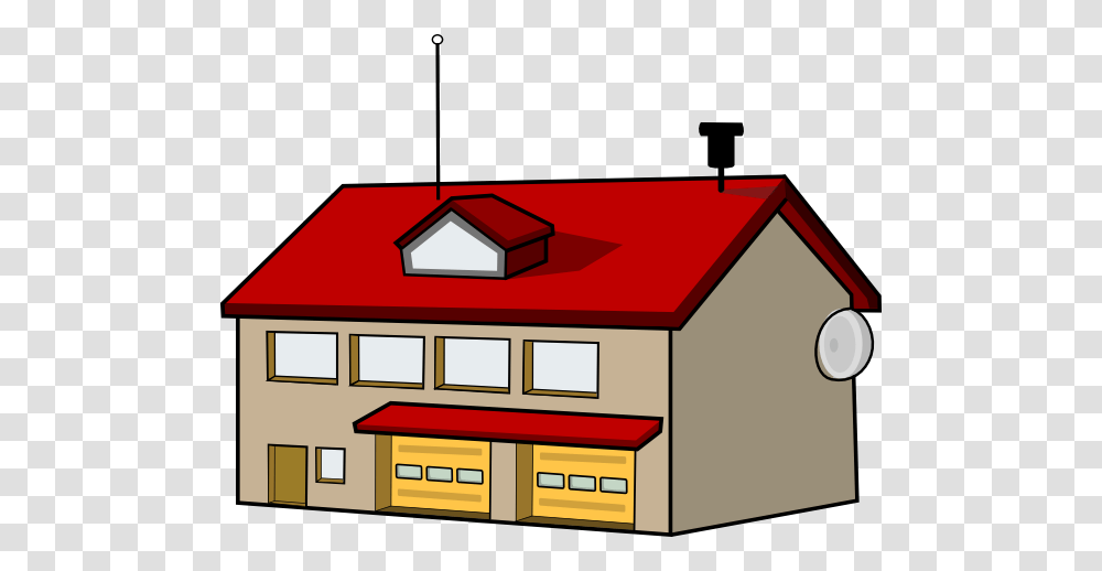 Download Image Of School Building 4 Buildings Clipart Fire Station, Mailbox, Letterbox, Vehicle, Transportation Transparent Png