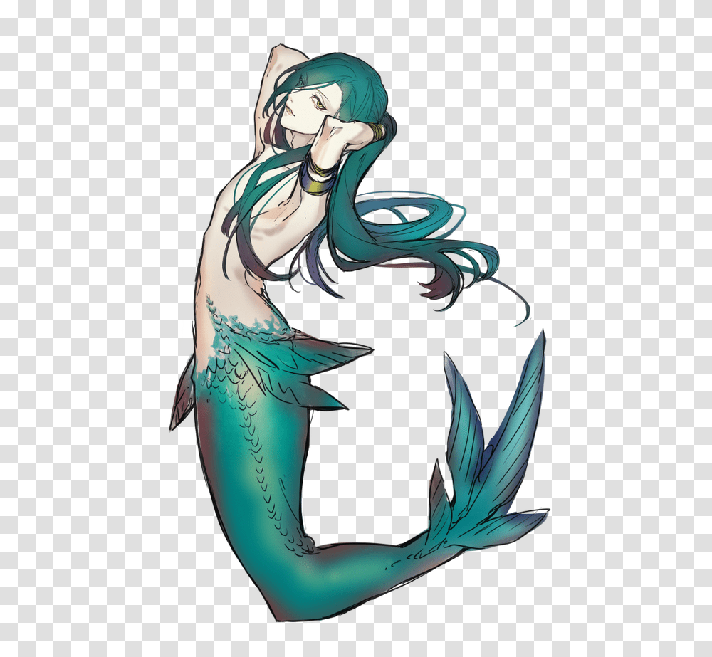 Download Image Result For Male Mermaids Anime Mythical Male Mermaids Anime, Helmet, Clothing, Person, Poster Transparent Png
