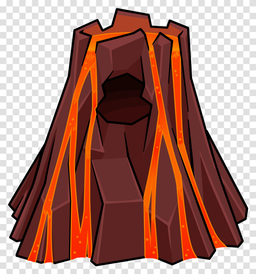 Download Image Volcano Animated, Clothing, Apparel, Mountain, Outdoors Transparent Png