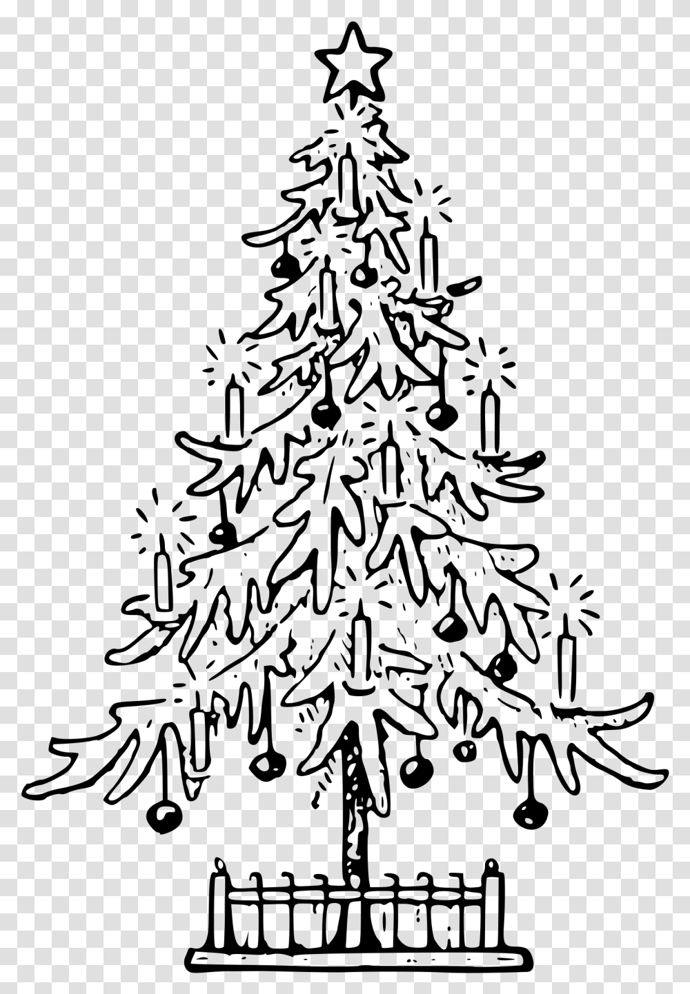 Download Images X Christmas Tree Outline, Gray, World Of Warcraft Transparent Png