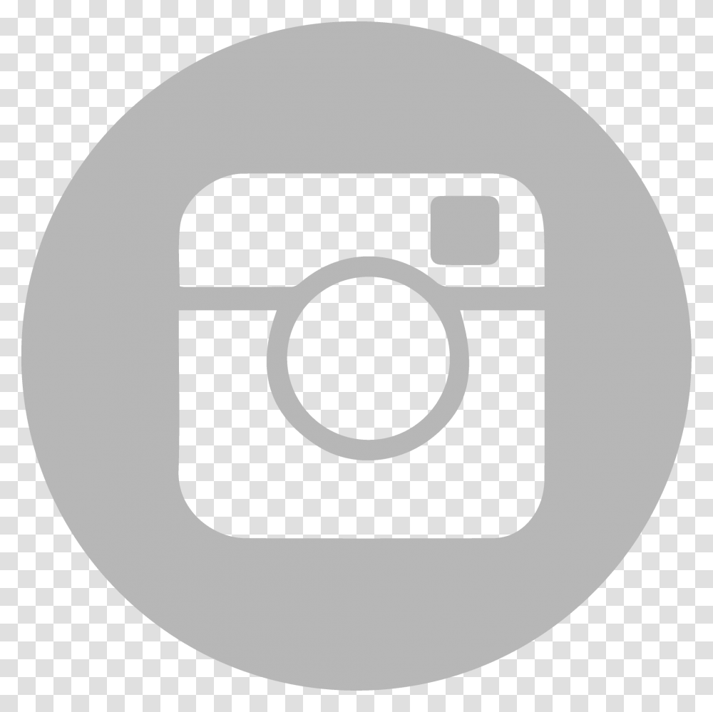 Download Instagram Interset Icons Linkedin Logo Grey Round, Trademark, Label Transparent Png