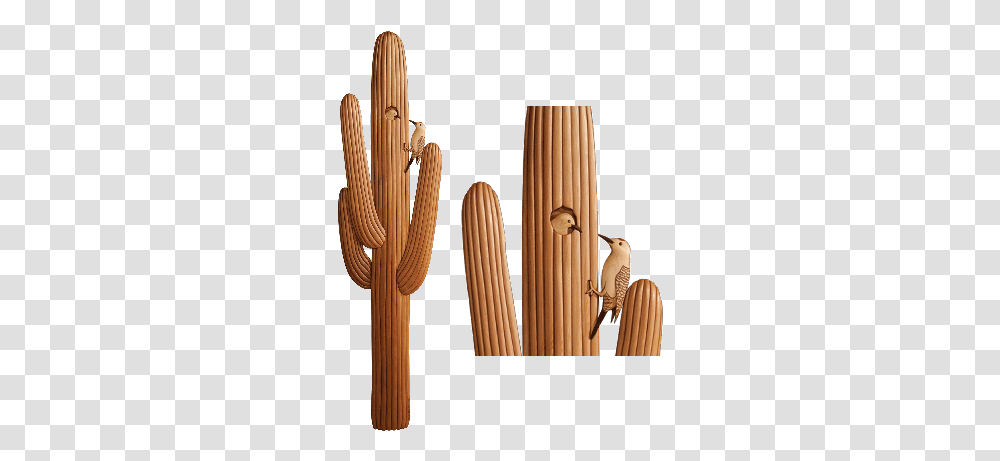 Download Intarsia Woodworking Pattern Plywood, Plant, Cactus, Bird, Animal Transparent Png