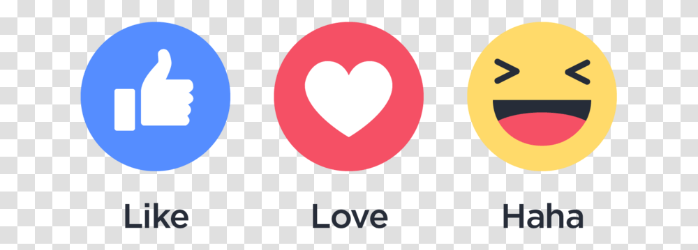 Download Integrate Facebook Reactions Like Love Haha Facebook Reactions Parody, Heart Transparent Png