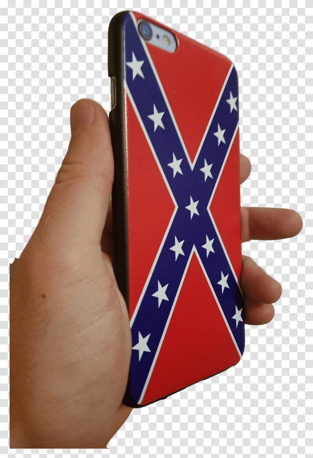 Download Iphone 6 6s Rebel Flag Case Confederate Flag, Person, Human, Mobile Phone, Electronics Transparent Png