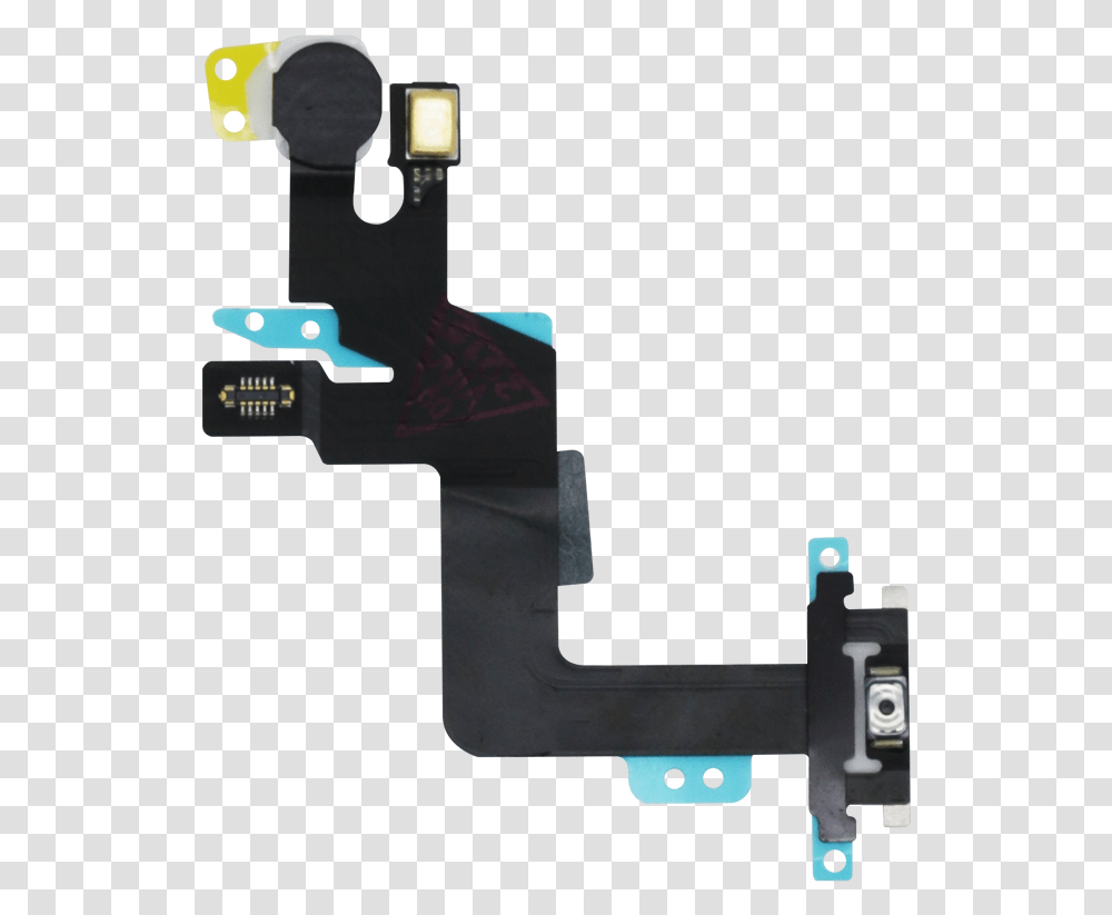 Download Iphone 6s Plus Power Button And Camera Flash Cable Iphone 6s Plus Power Flex, Tool, Cross, Symbol, Electrical Device Transparent Png