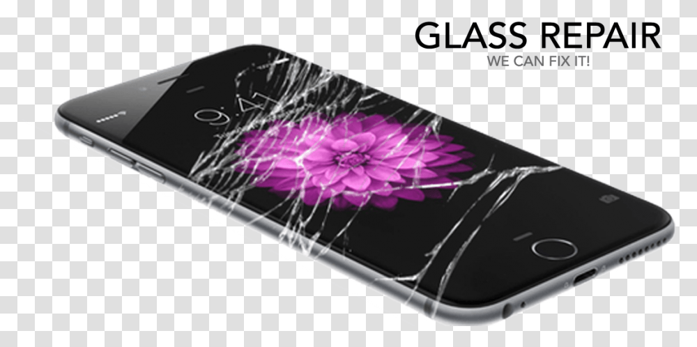Download Iphone Repair 310 Broken Screen Battery Iphone 7 Broken Glass, Electronics, Mobile Phone, Cell Phone Transparent Png