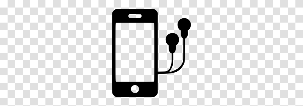 Download Iphone With Headphones Clipart Apple Earbuds Headphones, Electronics, Mobile Phone, Cell Phone, Shower Faucet Transparent Png