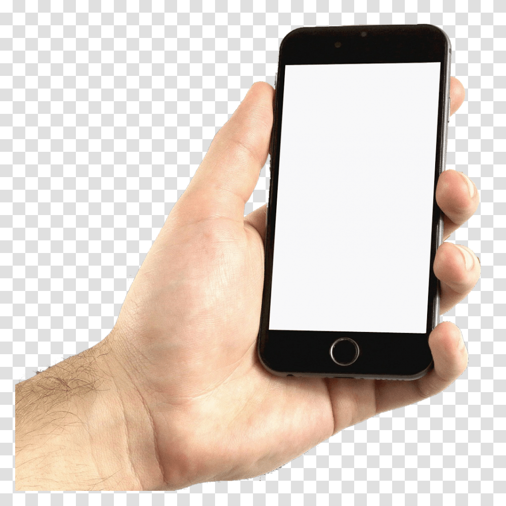 Download Iphone6 With Background Free Hand Holding Phone Mockup, Mobile Phone, Electronics, Cell Phone, Person Transparent Png
