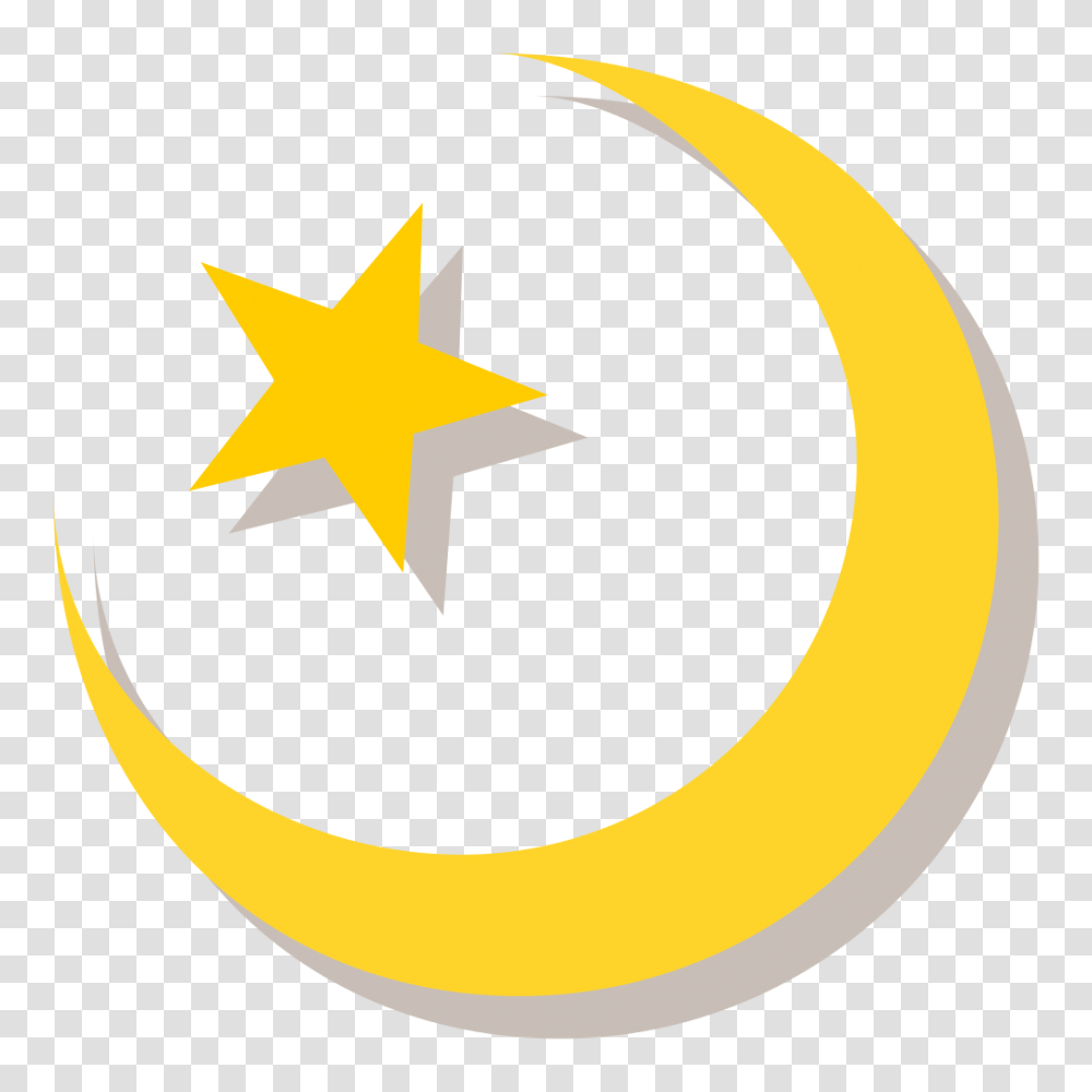 Download Islam Free Image And Clipart Background Islam Symbol, Star Symbol, Banana, Fruit, Plant Transparent Png