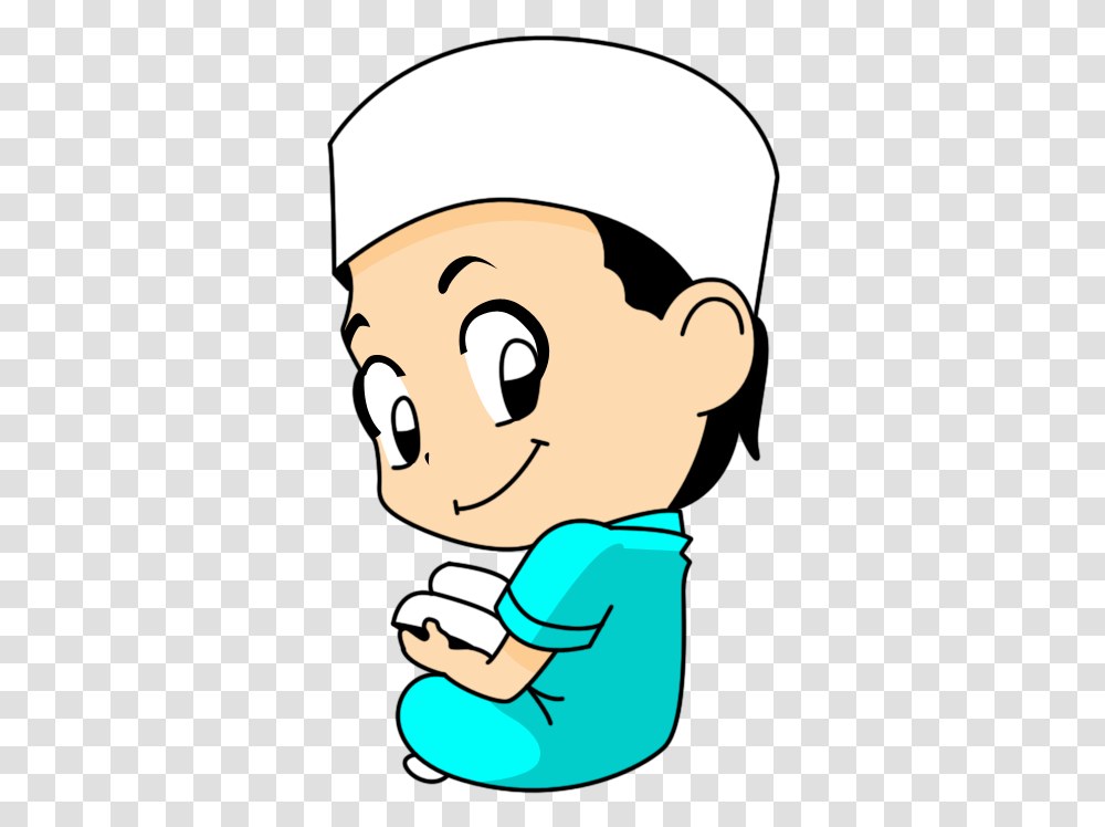 Download Islamic Cartoon Hd Cartoon Muslim Boy, Giant Panda, Mammal, Label, Text Transparent Png
