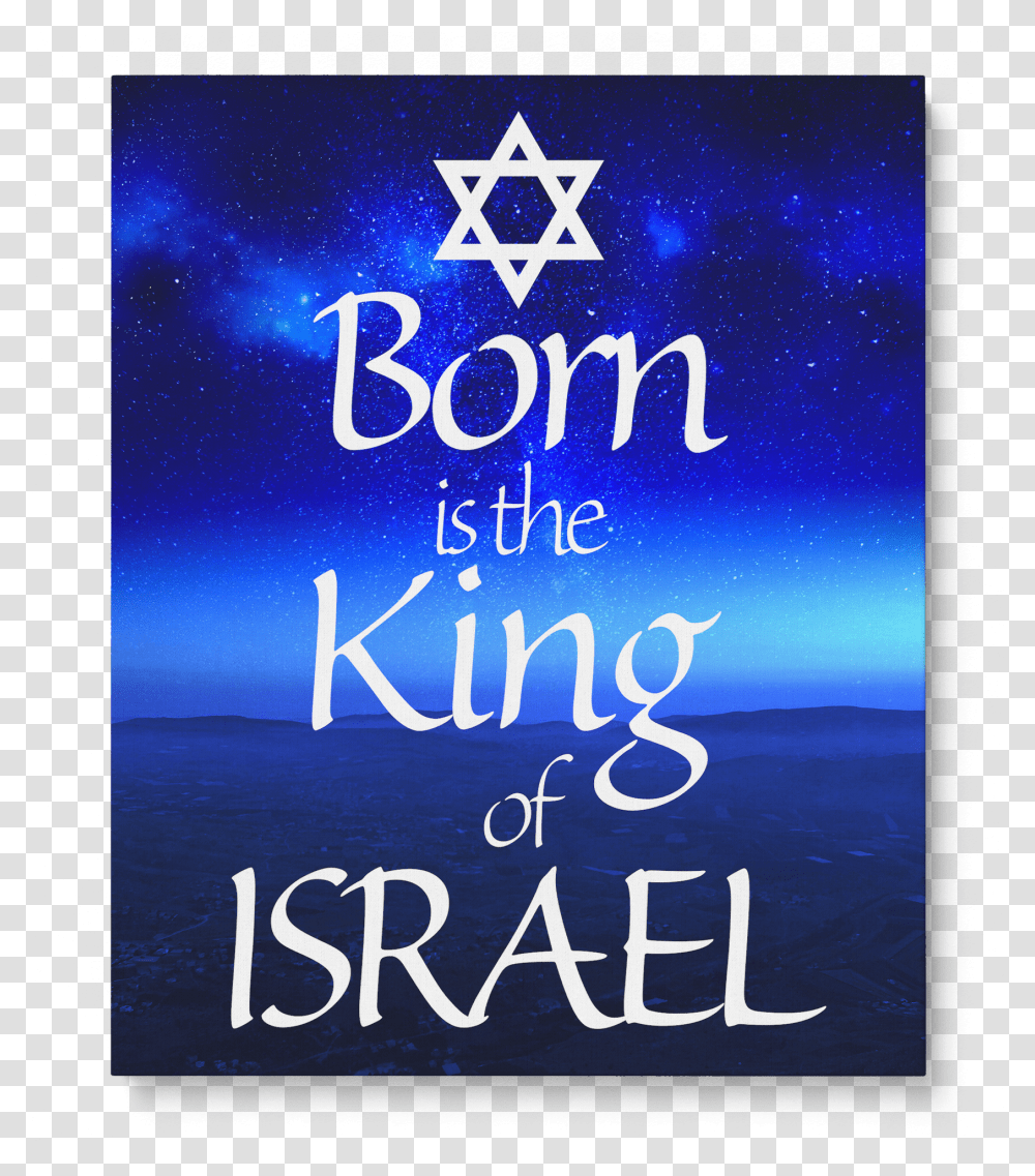 Download Israel Mountain Range And Stars Born Is The King Poster Transparent Png