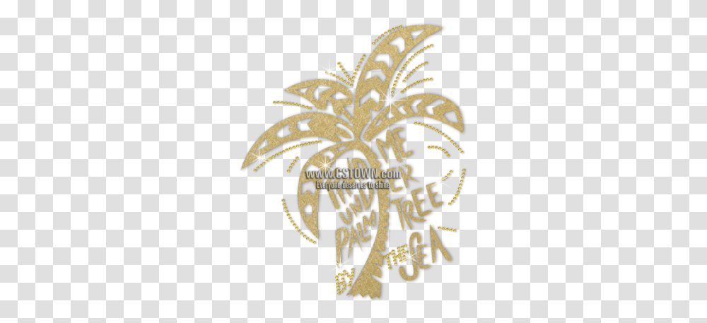 Download Iss Find Me Under Palm Tree Nailhead Decal Decal Motif, Text, Graphics, Art, Floral Design Transparent Png