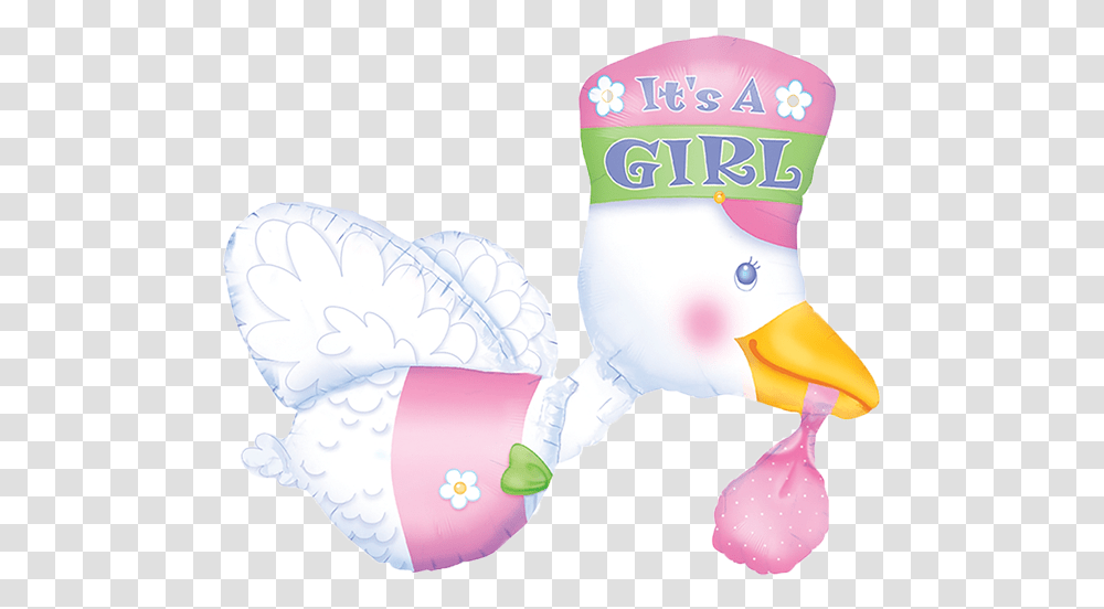 Download Its A Girl Baby Duck Balloon Balloon, Bird, Animal, Vulture, Outdoors Transparent Png