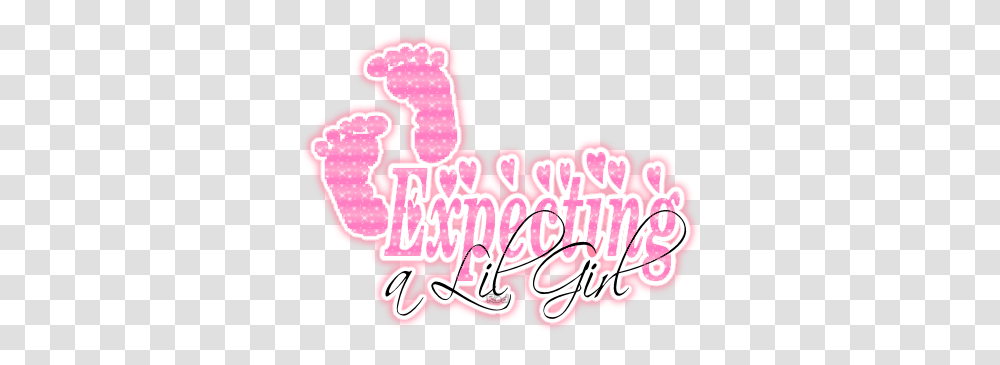 Download Its A Girl Glitter Glitter A Girl, Text, Label, Purple, Pac Man Transparent Png