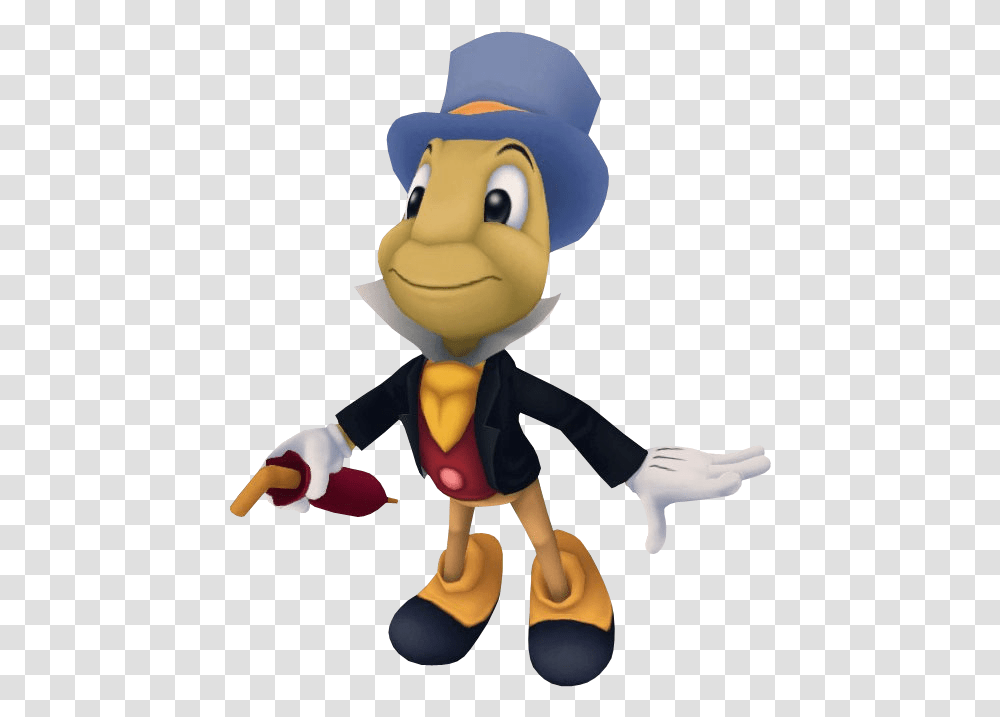 Download Jiminy Cricket Pic For Jiminy Cricket Kingdom Hearts, Toy, Mascot, Figurine, Animal Transparent Png