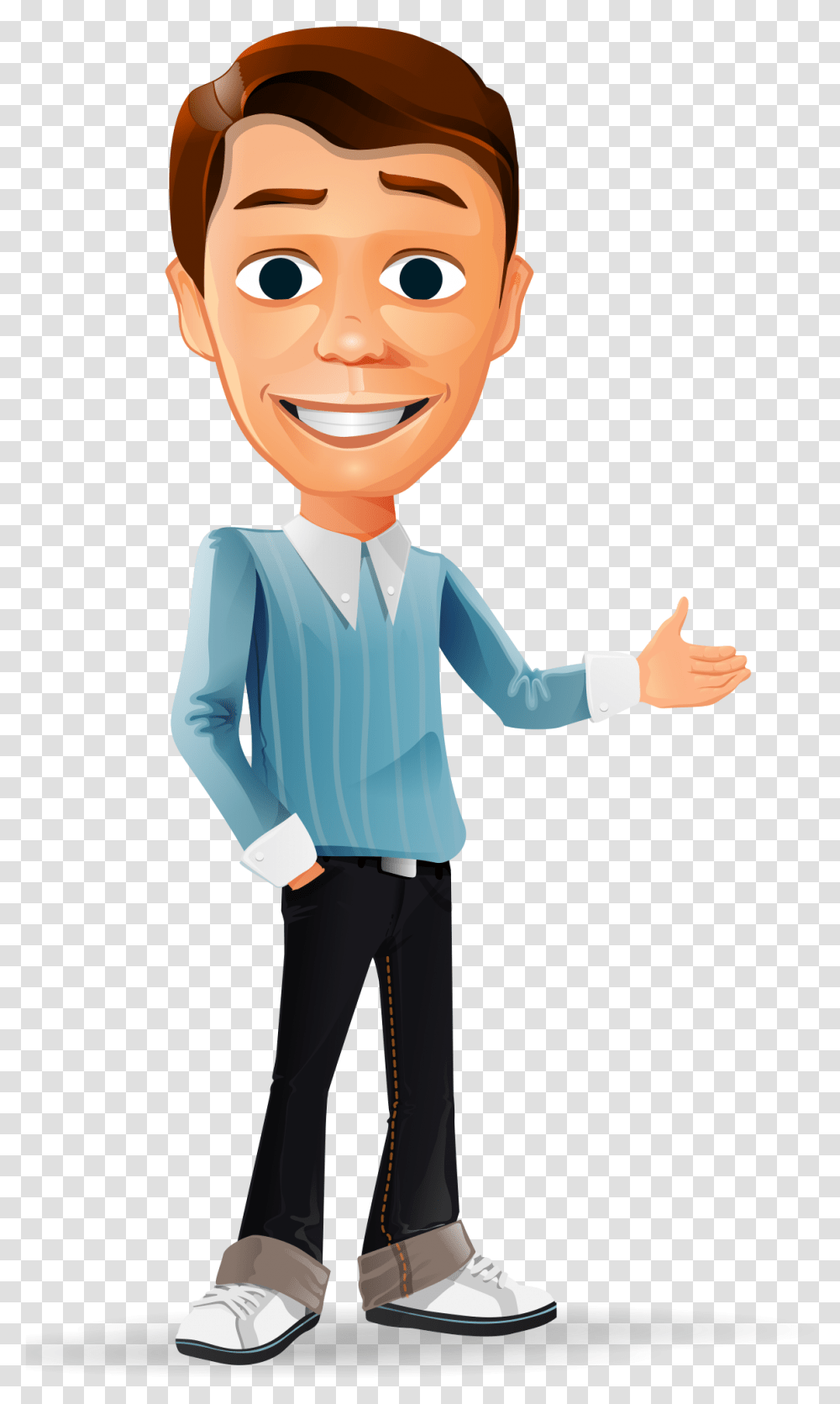 Download Jpg Free Library Welcome Businessman Vector Animation, Person, Face, Long Sleeve, Performer Transparent Png