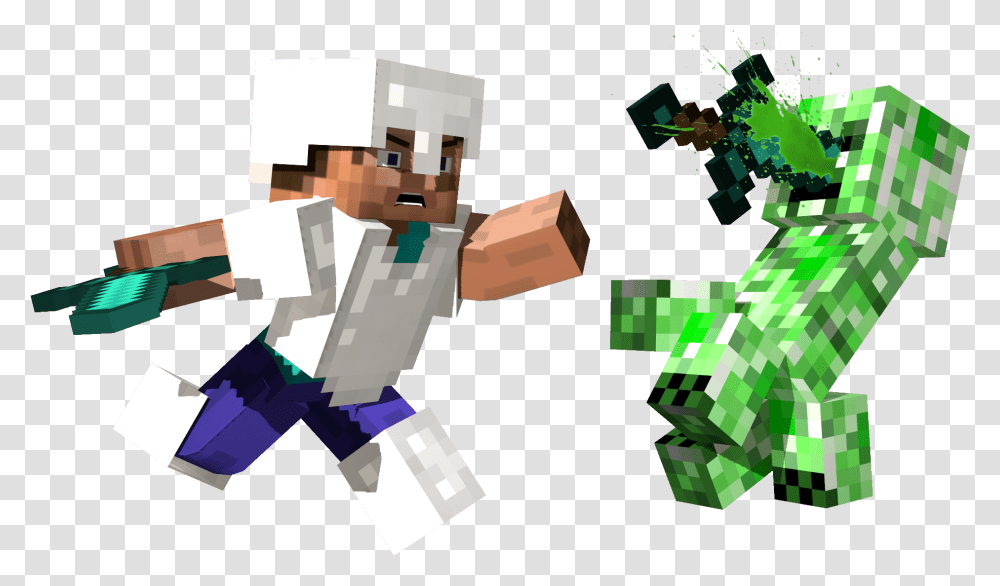 Download Jpg Royalty Free Minecraft Roblox Minecraft Steve Vs Creeper, Toy, Recycling Symbol, Graphics, Art Transparent Png