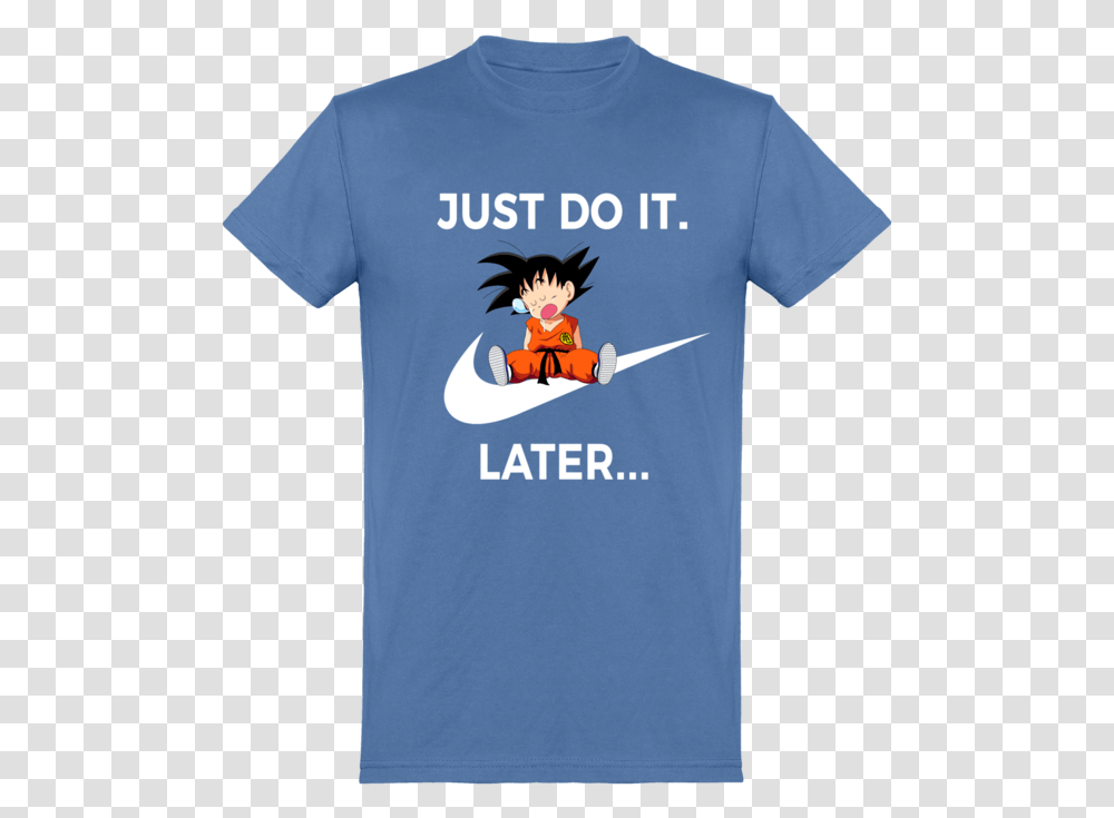 Download Just Do It Later Dragon Ball Son Goku Fall Asleep Just Do It Later Sleepy Sloth, Clothing, Apparel Transparent Png