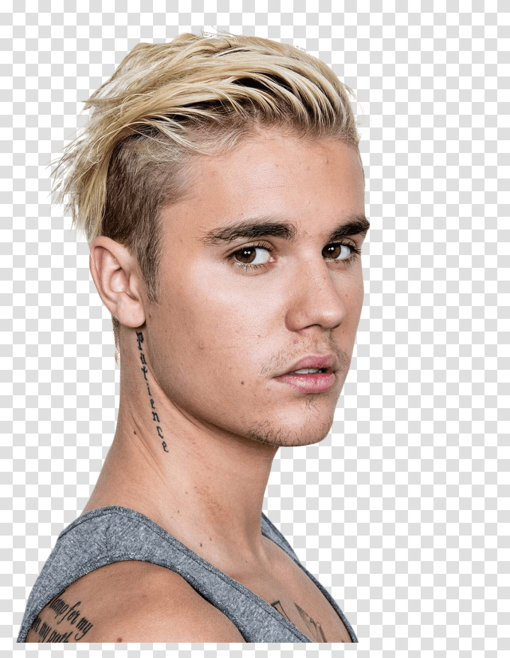 Download Justin Bieber Face Image Justin Bieber, Person, Human, Hair, Haircut Transparent Png