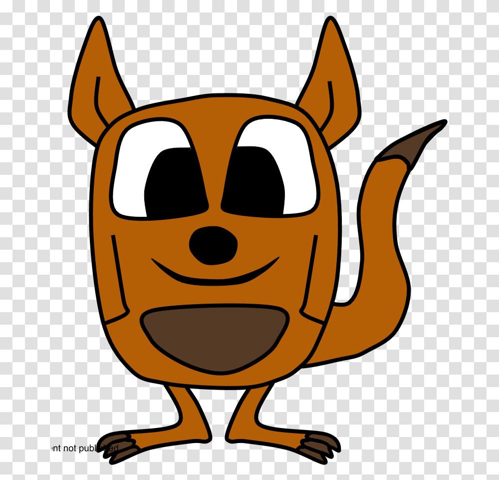 Download Kangaroo Big Eyes Cartoon Animal Cartoon Happy, Label, Text, Wasp, Invertebrate Transparent Png