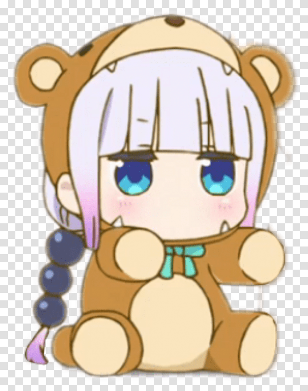 Download Kanna Sticker Anime Loli Bear Full Size Kanna Bear, Nutcracker Transparent Png