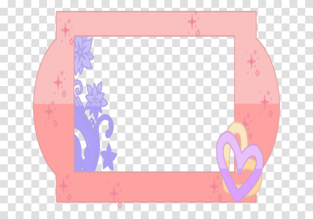 Download Kawaii Pink Hearts Frames Border Borders Image Heart, Text, Label, Plot, Graphics Transparent Png