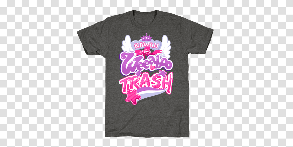 Download Kawaii Weeaboo Trash Anime Anime, Clothing, Apparel, T-Shirt Transparent Png