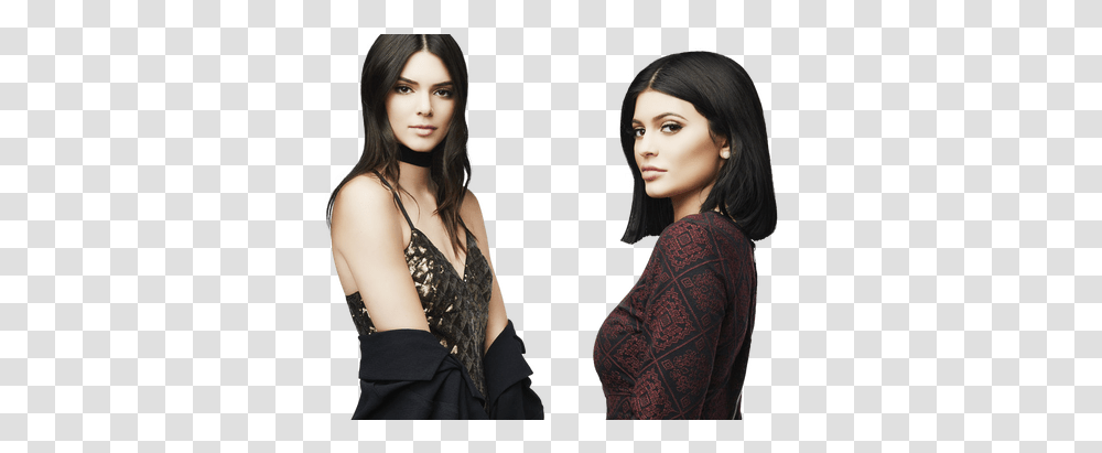 Download Kendall Jenner Photos Kylie Jenner Short Hair Photoshoot, Skin, Person, Face, Clothing Transparent Png