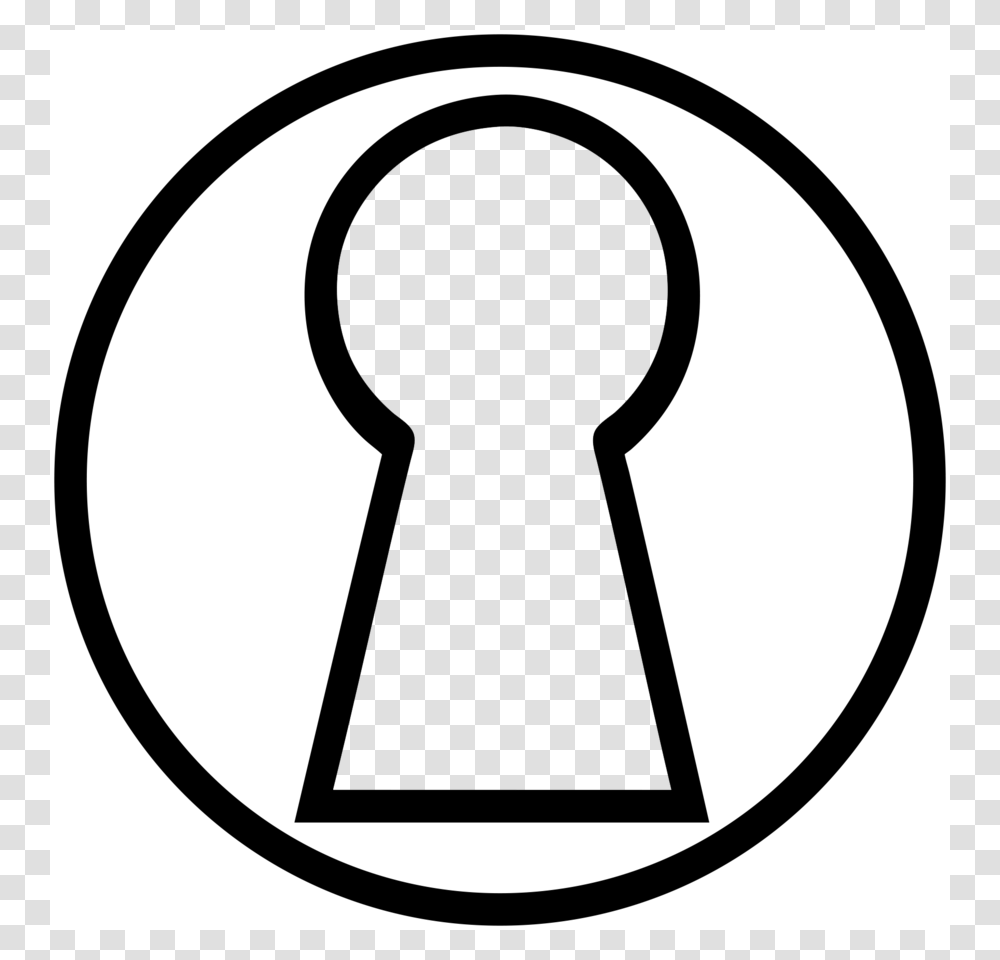 Download Key Hole Drawing Clipart Keyhole Drawing Clip Art, Logo, Trademark, Hand Transparent Png
