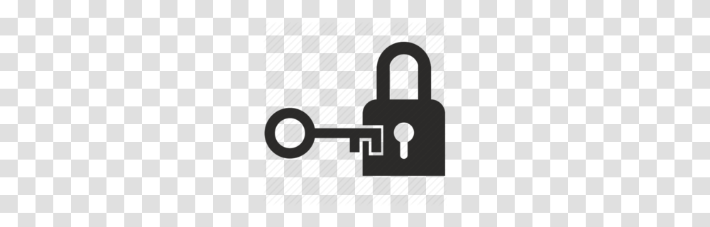 Download Key Opening Door Icon Clipart Padlock Key Clip Art Lock, Security, Bicycle, Vehicle, Transportation Transparent Png