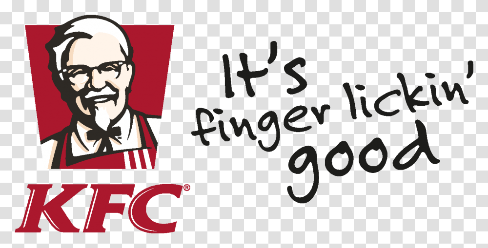 Download Kfc Logo File Image Kfc Logo Finger Lickin Good, Symbol, Trademark, Text, Person Transparent Png