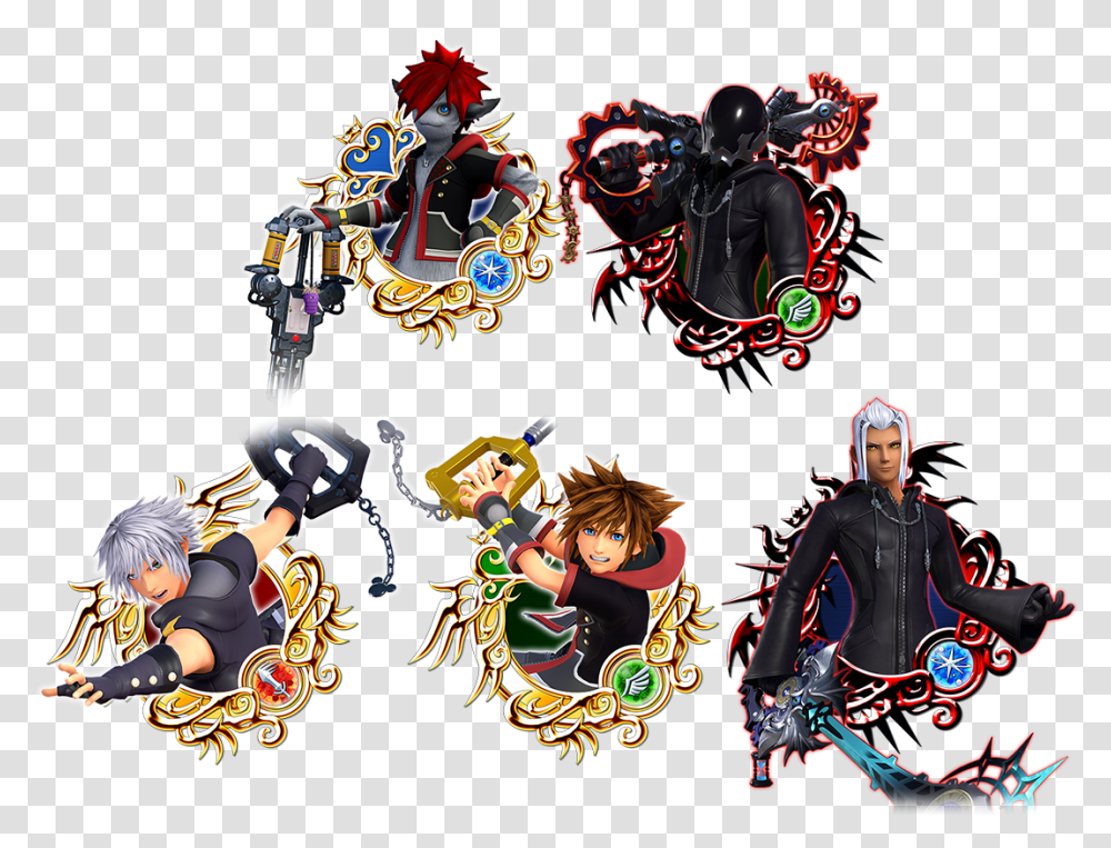 Download Kh3 Falling Price Deal2 Medals Illustration, Person, Dragon, Art, Crowd Transparent Png